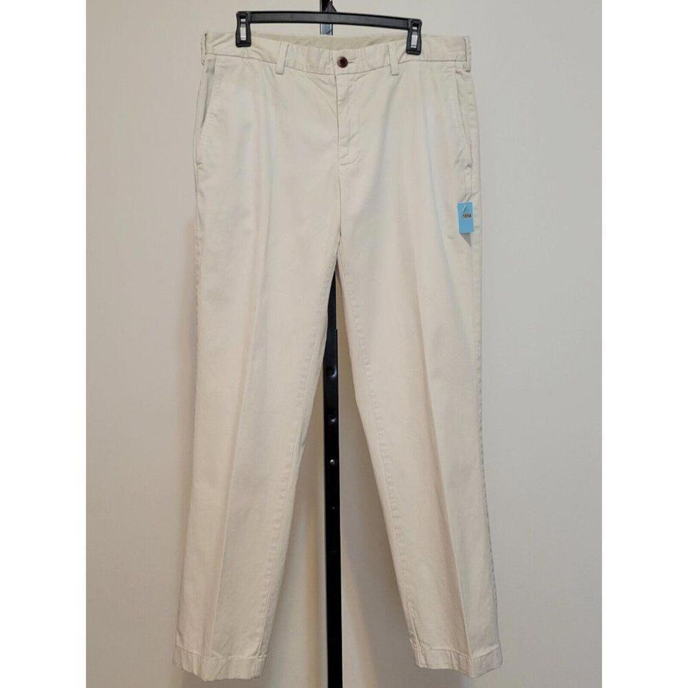 Brooks Brothers Men's Withe Off Cotton Pans Size W35/L32 #1014